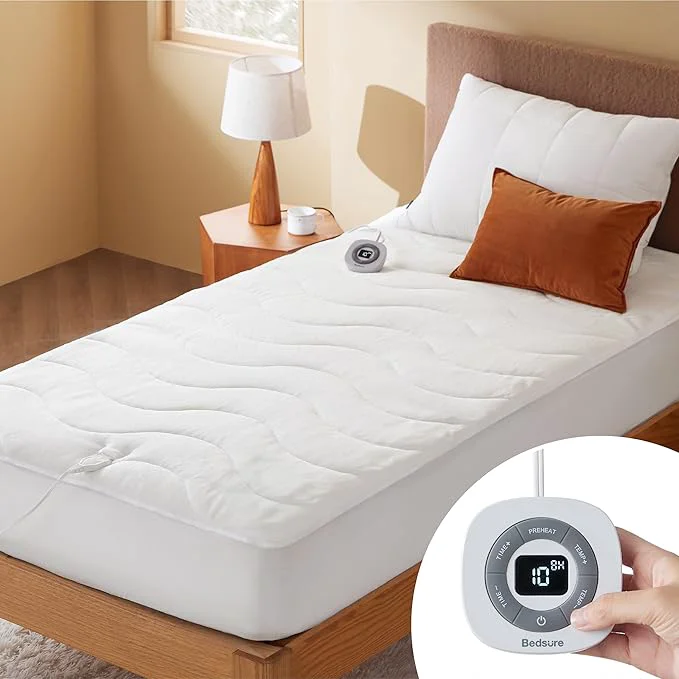 Sustainable Bedsure Heated Mattress Pad Twin XL- Bed Warmer with Memory amp Preheat Functions 12-Hour Auto Off amp 10 Heat Settings Single Controller Coral Fleece Electric Mattress Pad Twin XL 39 quot x80 quot Unique