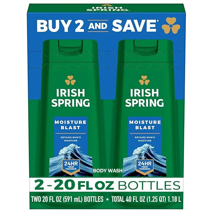 Comfortable Irish Spring Moisture Blast Body Wash Genuine