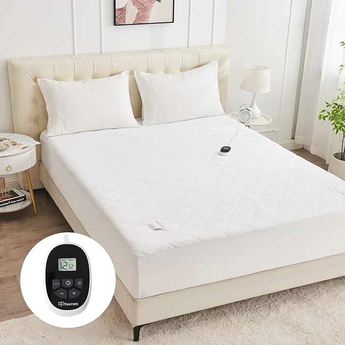 Classic Heated Mattress Pad Twin XL 39 quot ×80 quot Bed Warmer with Memory amp Preheat Functions Electric Mattress Pad Single Control 12 Heat Settings 12-Hour Auto Off Extra Long Cord Fits 18-24 quot Deep Pocket High-Performance