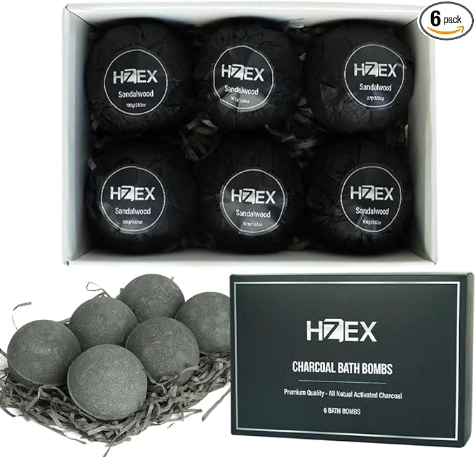 Powerful HZEX Charcoal Activated Bath Bombs Classic