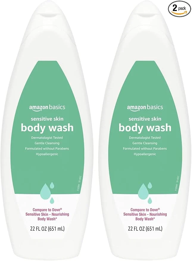 Advanced Amazon Basics Body Wash for Sensitive Skin Hypoallergenic 22 fl oz Solid