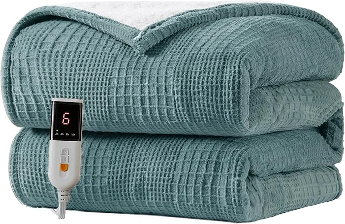 High-Quality Heated Blanket Electric Blanket Throw 50 39 39 X60 39 39 -Heating Throw with 9 Heat Settings-2-10 Hours Auto Off ETL Machine Washable Green Selected