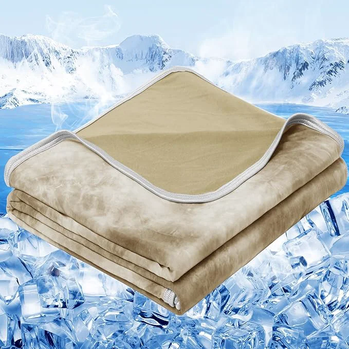 Effective inhand Cooling Blanket King Size 90 quot x108 quot Cooling Blankets for Hot Sleepers Absorbs Heat to Keep Adults Cool for Summer Nights Sweats Thin Cold Lightweight Blanket for Couch Bed All Season Use Clean