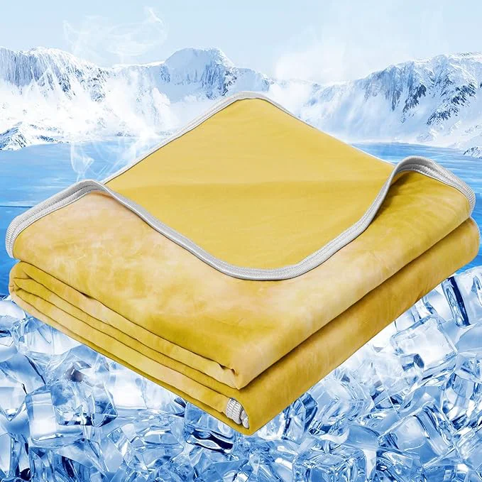 Sophisticated inhand Cooling Blanket King Size 90 quot x108 quot Cooling Blankets for Hot Sleepers Absorbs Heat to Keep Adults Cool for Summer Nights Sweats Thin Cold Lightweight Blanket for Couch Bed All Season Use First-Class