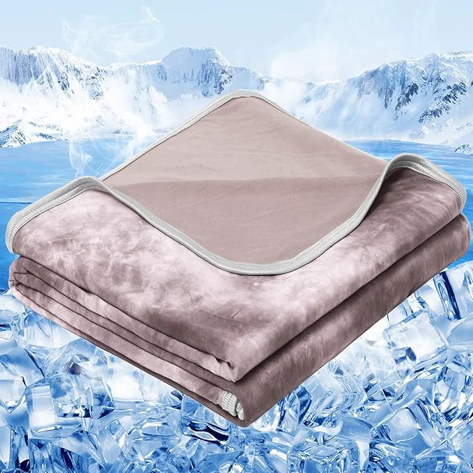 Certified inhand Cooling Blanket King Size 90 quot x108 quot Cooling Blankets for Hot Sleepers Absorbs Heat to Keep Adults Cool for Summer Nights Sweats Thin Cold Lightweight Blanket for Couch Bed All Season Use First-Class