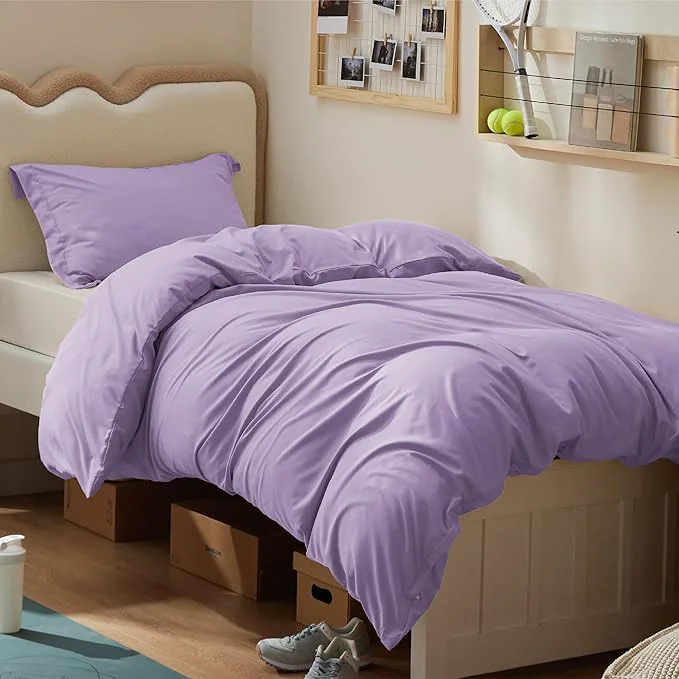 Superior Bedsure Duvet Cover Twin Twin XL Size – Soft Double Brushed Bedding Set for Kids amp Adults Zipper Closure 2 Pieces Includes 1 Duvet Cover 68 quot x90 quot amp 1 Pillow Sham NO Comforter Orchid Bloom Durable