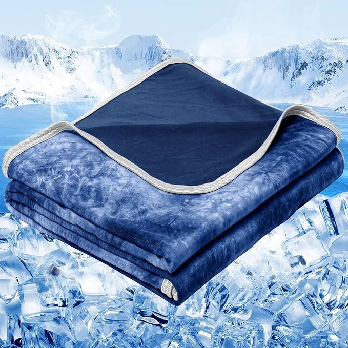 Safe inhand Cooling Blanket Twin XL Size 60 quot x90 quot Cooling Blankets for Hot Sleepers Absorbs Heat to Keep Adults Cool For Summer Nights Sweats Thin Cold Lightweight Blanket for Couch Bed All Season Use Innovative