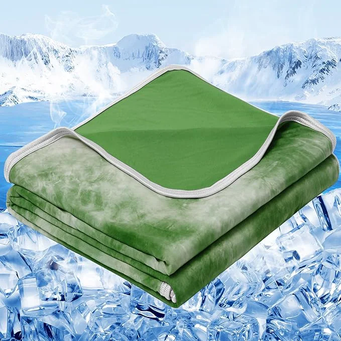 Luxury inhand Cooling Blanket Queen Size 90 quot x90 quot Cooling Blankets for Hot Sleepers Absorbs Heat to Keep Adults Cool for Summer Nights Sweats Thin Cold Lightweight Blanket for Couch Bed All Season Use Sustainable