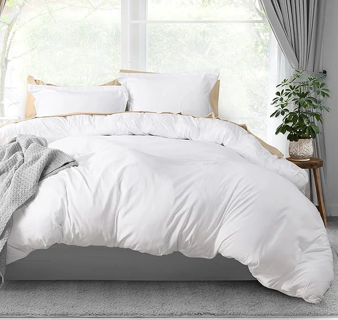 Advanced Utopia Bedding Duvet Cover Full Size – 3 Piece with Zipper Closure – 1 Comforter Cover 80X90 Inches amp 2 Pillow Shams 20X26 Inches White Comforter Not Included Healthy