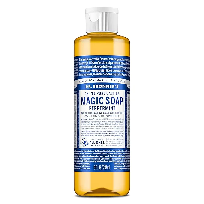 Consistent Dr. Bronner’s Pure-Castile Liquid Soap- Made Certified