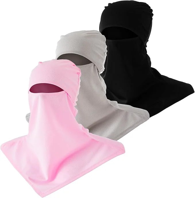 Official SATINIOR 3 Piece Balaclava Face Cover Sun Protection Neck Cover Summer Carefully Designed