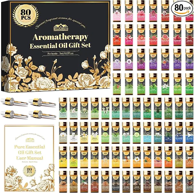 Soft 80 Pcs Pure Essential Oils for Diffusers for Home Candle and Soap Making Outstanding