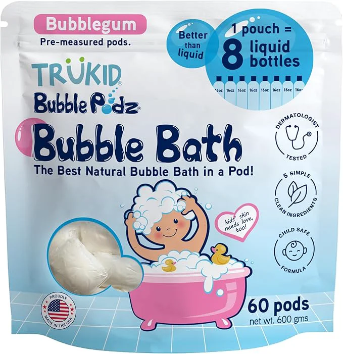 Smart TruKid Bubble Podz Bubble Bath for Kids Babies Tear Gentle Secure