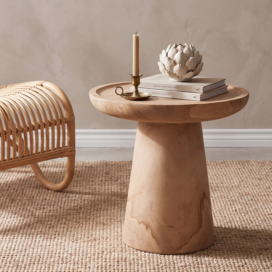 Selected Nero teak side table Ray Authentic