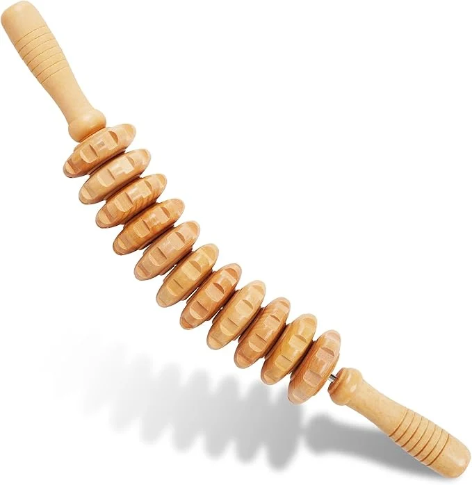 Durable Liitrton Wood Therapy Fasci Massage Tools Curved Wooden Massage Roller Original