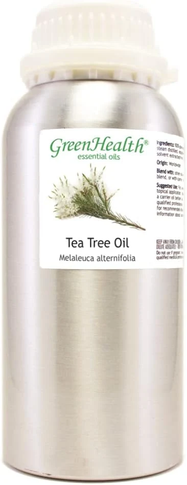 Unique GreenHealth – 16 fl oz Tea Tree Essential Oil Aluminum Bottle Enhanced