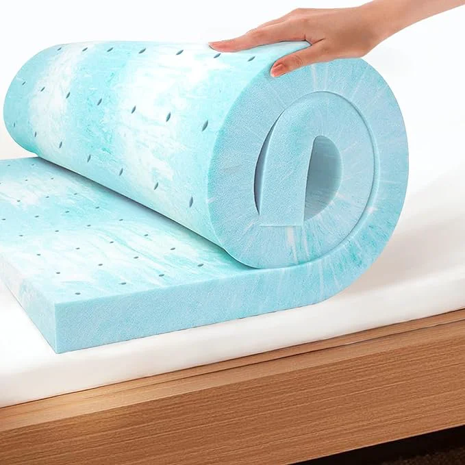 Elite EGO Topper 3 Inch Twin XL Memory Foam Mattress Topper Cooling Gel Foam Mattress Topper for Pressure Relief Ventilated Design Bed Topper in a Box CertiPUR-US 38 quot ×80 quot Medium Trendy
