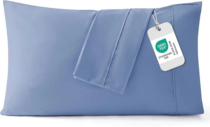 Reliable Bedsure King Size Pillow Cases Set of 2 – Slate Blue Brushed Microfiber Pillowcases 2 Pack Super Soft Pillow Case Cover with Envelope Closure for Kids Wrinkle Fade Resistant 20×36 Inches Convenient