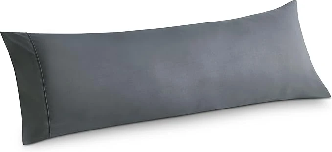 Eco-Friendly Bedsure 20×54 Body Pillow Case Cover – Dary Grey Brushed Microfiber Long Pillow Cases for Body Pillow Ultra Soft and Cozy Pillowcase with Envelope Closure for Kids Wrinkle Fade Resistant 1 Pack Superior