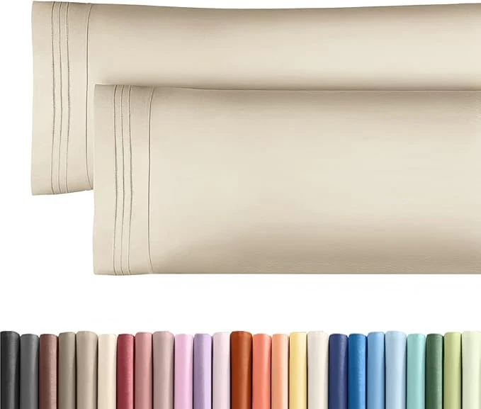 Environmentally Friendly Body Pillowcases Set of 2-20×54 Long Body Pillow Case – Soft Body Pillow Cover for Sleeping amp Side Sleepers – Comfy Breathable Wrinkle amp Fade – Machine Washable w Envelope Enclosure Wheat Flexible