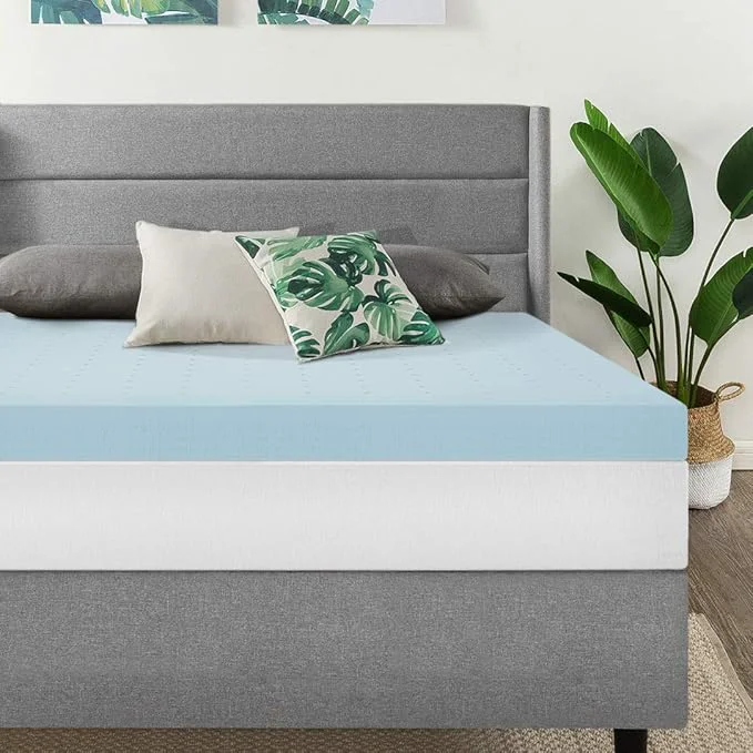 Quality Price Mattress 4 Inch Ventilated Memory Foam Mattress Topper Cooling Gel Infusion CertiPUR-US Dorm Essentials Cal King Excellent