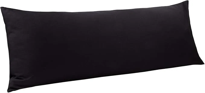 Consistent NTBAY Body Pillowcase – Brushed Microfiber 20×54 Pillowcase – Soft Wrinkle- Fade-Resistant Stain-Resistant Black Body Pillow Cover with Envelope Closure – 20×54 Inches Black Next-Generation