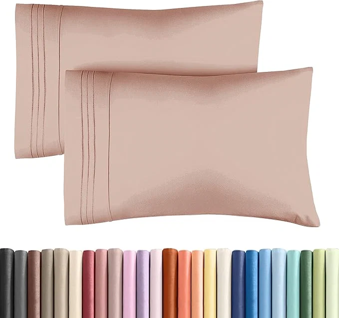 Superior Queen Pillow Cases Set of 2 – Ultra Soft Hotel Quality Pillowcase Covers – Comfy Cozy amp Wrinkle – Shrinkage Stain and Fade Resistant – Machine Washable Pillow Protectors – 2 Piece Set – Mauve Authentic