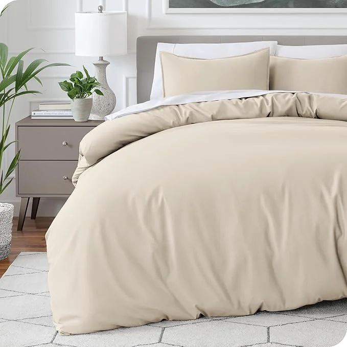 Effective Bare Home Bedding Duvet Cover Oversized King Size – Premium 1800 Super Soft Collection – Lightweight Duvet Cover – Soft Textured Bedding Oversized King Sand Excellent