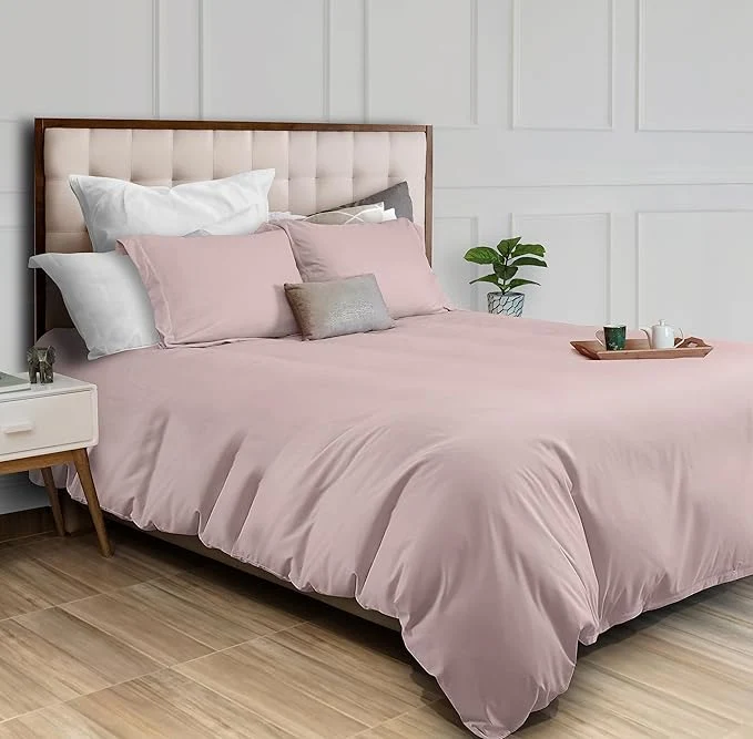 Proven White Classic Pink Duvet Cover Queen Size Microfiber Duvet Cover with Zipper Set of 1 Down Comforter Cover with 2 Pillow Shams Luxury Comforter Cover Queen Size Comforter Not Included Exceptional