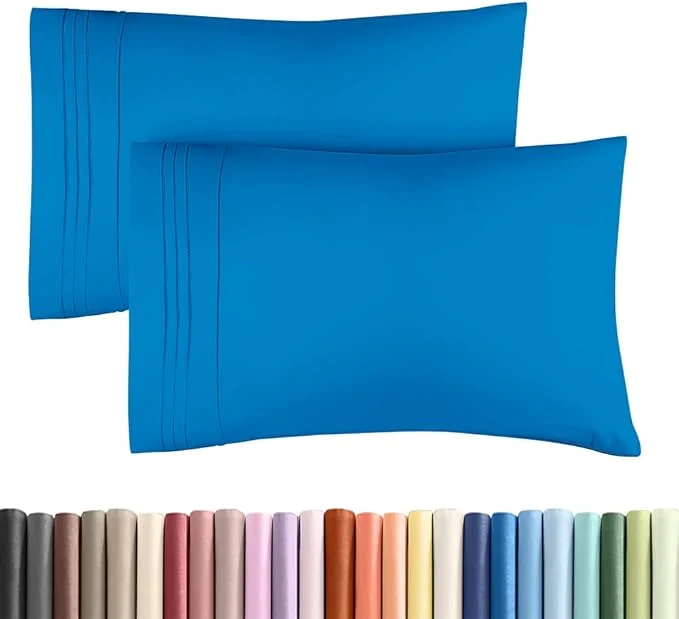 Selected King Standard Pillow Cases Set of 2 – Ultra-Soft Hotel Quality Pillowcase Covers – Comfy Cozy amp Fade – Wrinkle Resistant – Machine Washable Pillow Protectors – 2 Piece Set – Royal Blue Effective