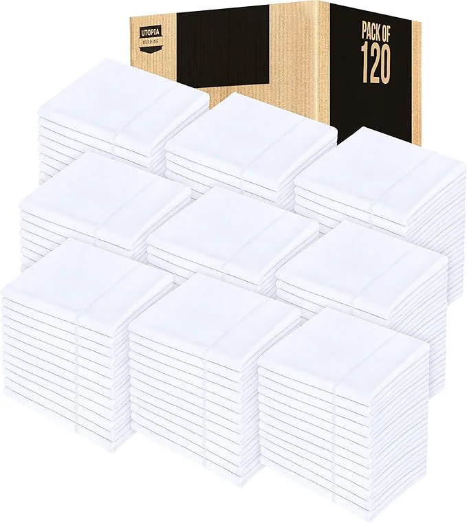 Traditional Utopia Bedding King Pillow Cases – 120 Pack – Envelope Closure – Soft Brushed Microfiber Fabric – Pillow Covers 20 X 40 Inches King White High-Grade