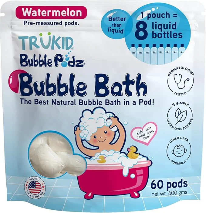 Effective TruKid Bubble Podz Bubble Bath for Kids Babies Tear Gentle Proven