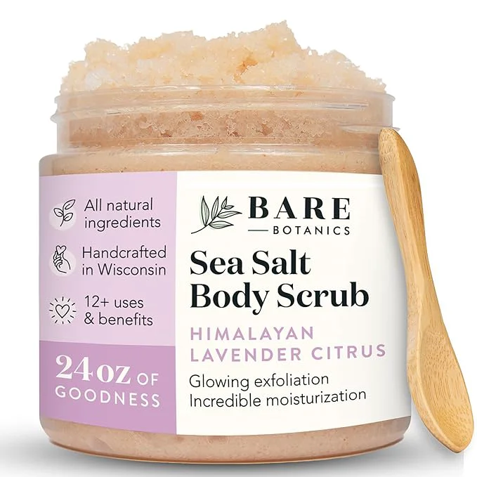 Long-Lasting Bare Botanics Body Scrub 24 oz Soft