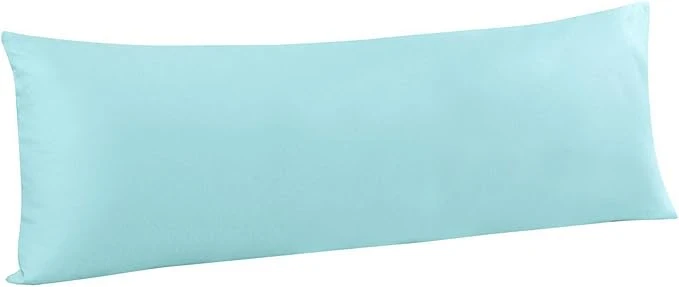 Elegant FLXXIE Body Pillow Cover – Super Soft Microfiber 20×54 Body Pillow Case – Envelope Closure Wrinkle Stain Resistant 20×54 Long Pillowcase Aqua Artisan