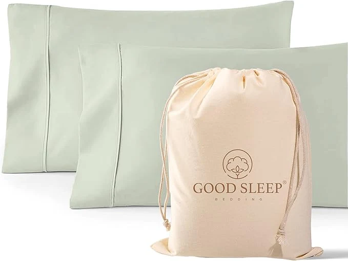 Innovative 1000 TC Sage King Pillowcases Set of 2 Egyptian Cotton Pillow Cases with Long Staple Cotton amp Sateen Weave Silky Soft Hotel – Like Bed Pillow Covers for Comfy Sleeping Snug Fit Unique