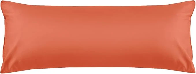 Efficient Warmstar Cotton Body Pillow Cover 1 Pack 600 Thread Count Body Pillow case 20 quot x54 quot Long Body Pillow Case Cover Soft Breathable with Envelope Closure Orange Crafted