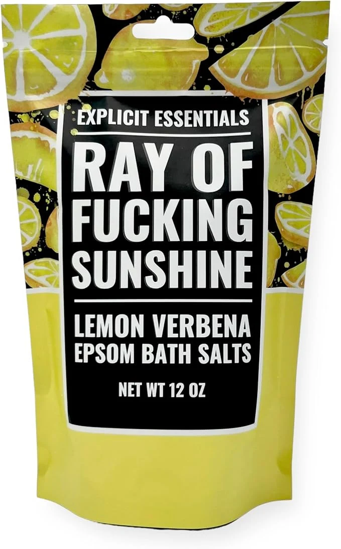 Pure Explicit Essentials Lemon Verbena Epsom Bath Salts 12 oz Genuine