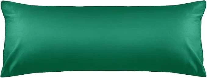 Natural Warmstar Cotton Body Pillow Cover 1 Pack 600 Thread Count Body Pillow case 20 quot x54 quot Long Body Pillow Case Cover Soft Breathable with Envelope Closure Green First-Class