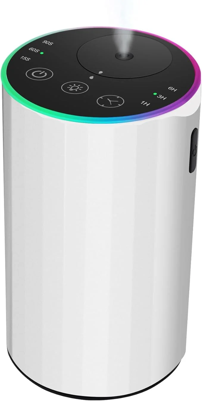 Original Waterless Essential Oil Diffuser 7 Colors LED Light Battery Powered Mini Clean