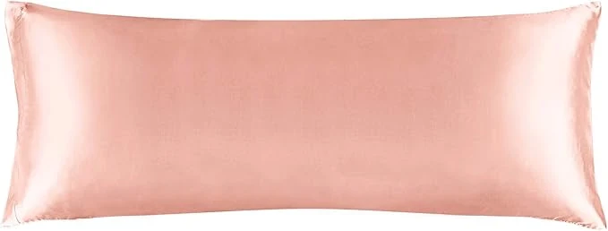 Original BEDELITE Satin Body Pillow Cover Super Soft and Cooling Body Pillow Pillowcase for Hair and Skin Breathable Silky Full Long Pillowcase Cover 20 quot x54 quot Coral Fast