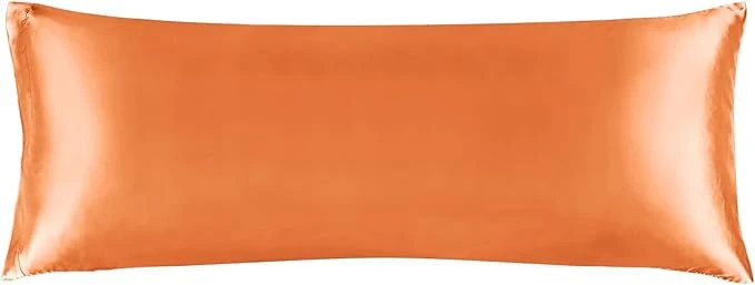 Effective BEDELITE Satin Body Pillow Cover Super Soft and Cooling Body Pillow Pillowcase for Hair and Skin Breathable Silky Full Long Pillowcase Cover 20 quot x54 quot Burnt Orange High-Grade