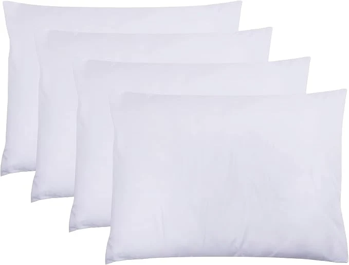 Premium Material ZPECC White Pillow Cases King Size Set of 4 20×36 Envelope Closure Pillowcases Soft Plain Brushed Microfiber Covers Hypoallergenic Breathable Easy-to-Use