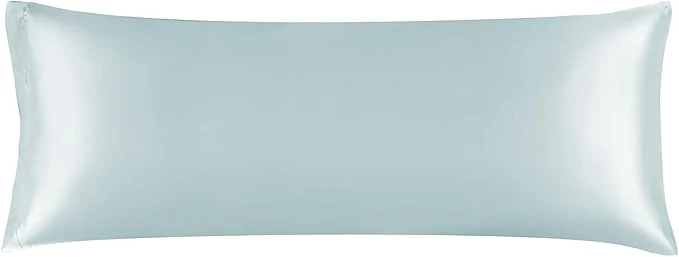 Original BEDELITE Satin Body Pillow Cover Super Soft and Cooling Body Pillow Pillowcase for Hair and Skin Breathable Silky Full Long Pillowcase Cover 20 quot x54 quot Stone Blue Elegant