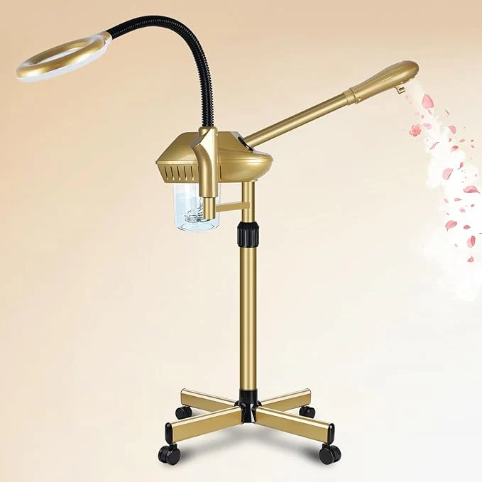 Minimalist Professional Facial Steamer Adjustable Height and Angle Face Steamer Clean Casual