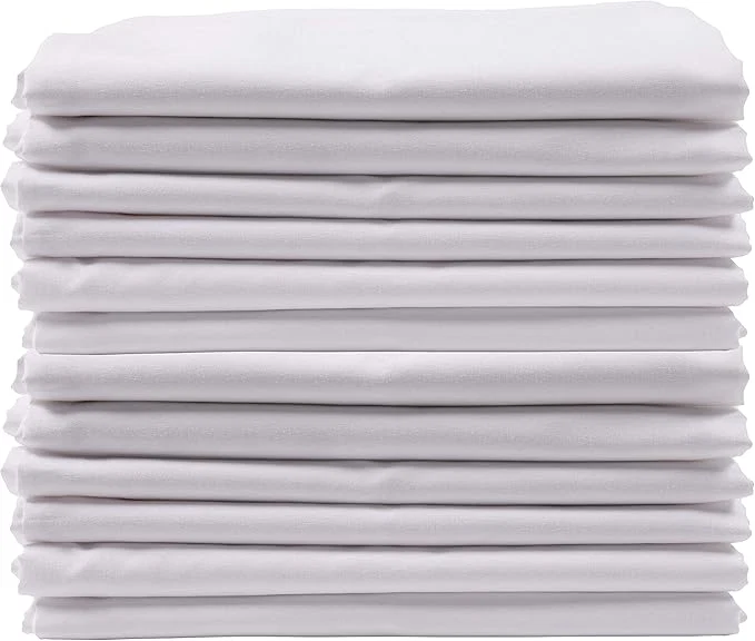Enhanced KAF Home Brushed Microfiber Pillow Cases Bulk Pack Control Allergies and Ensure Sound Sleep Set of 12 White Superior
