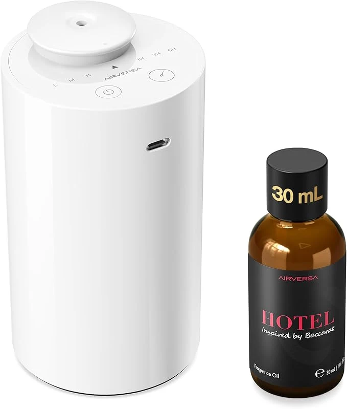 Comfortable Airversa Waterless Essential Oil Diffuser Starter Kit Certified