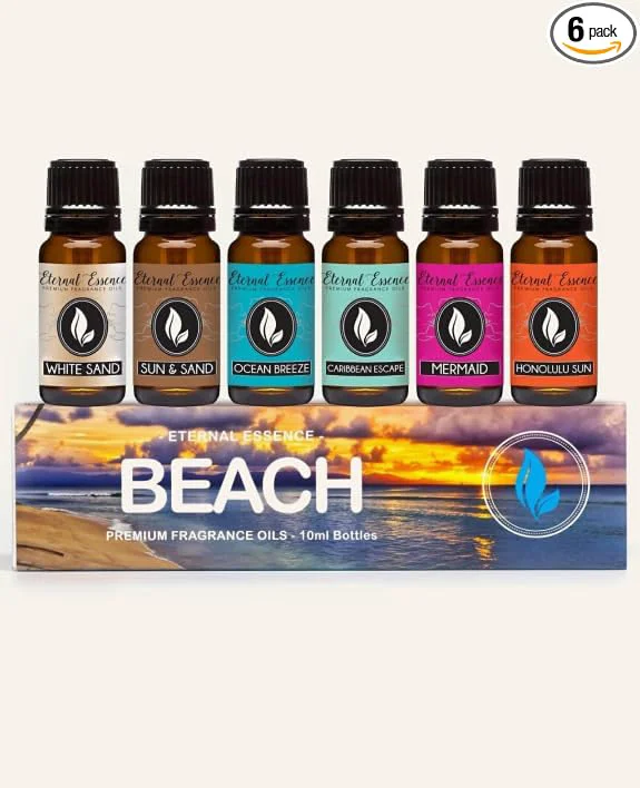 Specialty Eternal Essence Oils Beach Set of 6 Premium Fragrance Oils Minimalist