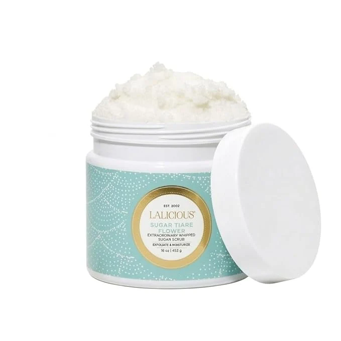 Eco-Friendly LALICIOUS Sugar Tiare Flower Exfoliating Body Scrub Moisturizing Whipped World-Class