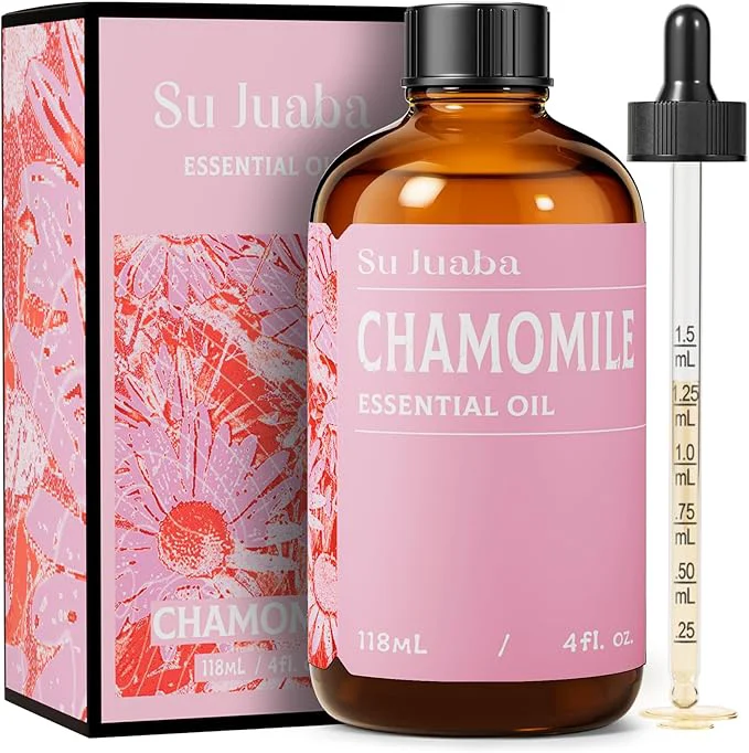 Luxury SU JUABA Chamomile Essential Oil 4 Oz Pure Natural Verified