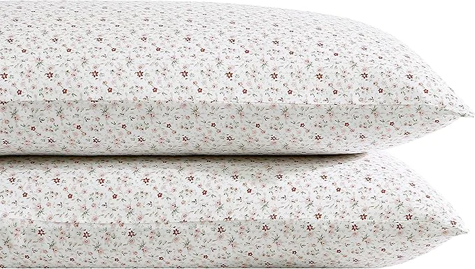 High-Grade Laura Ashley Home – Standard Pillowcase Set Cotton Sateen Bedding Smooth amp Wrinkle-Resistant Evie Yellow 2 Piece Professional